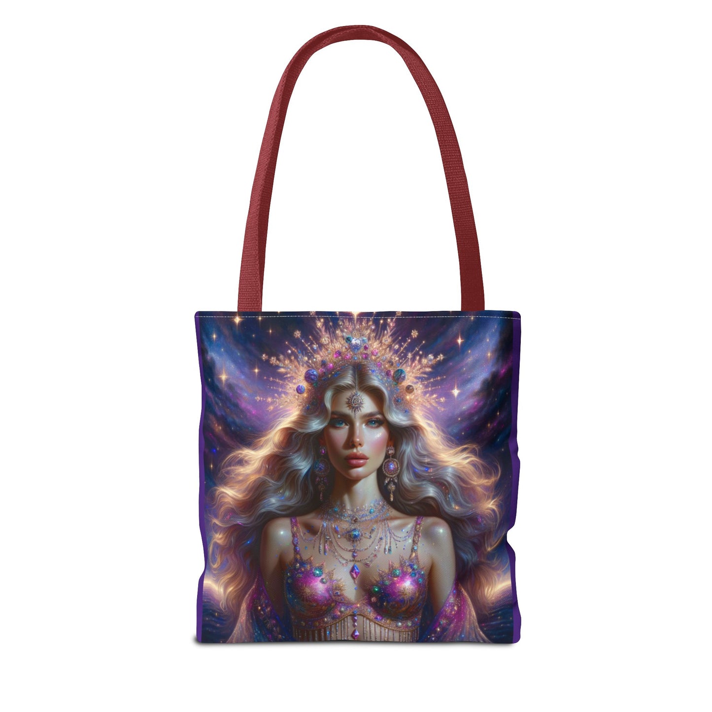 Bohemian Goddess Tote Bag - Colorful Magical Art Design