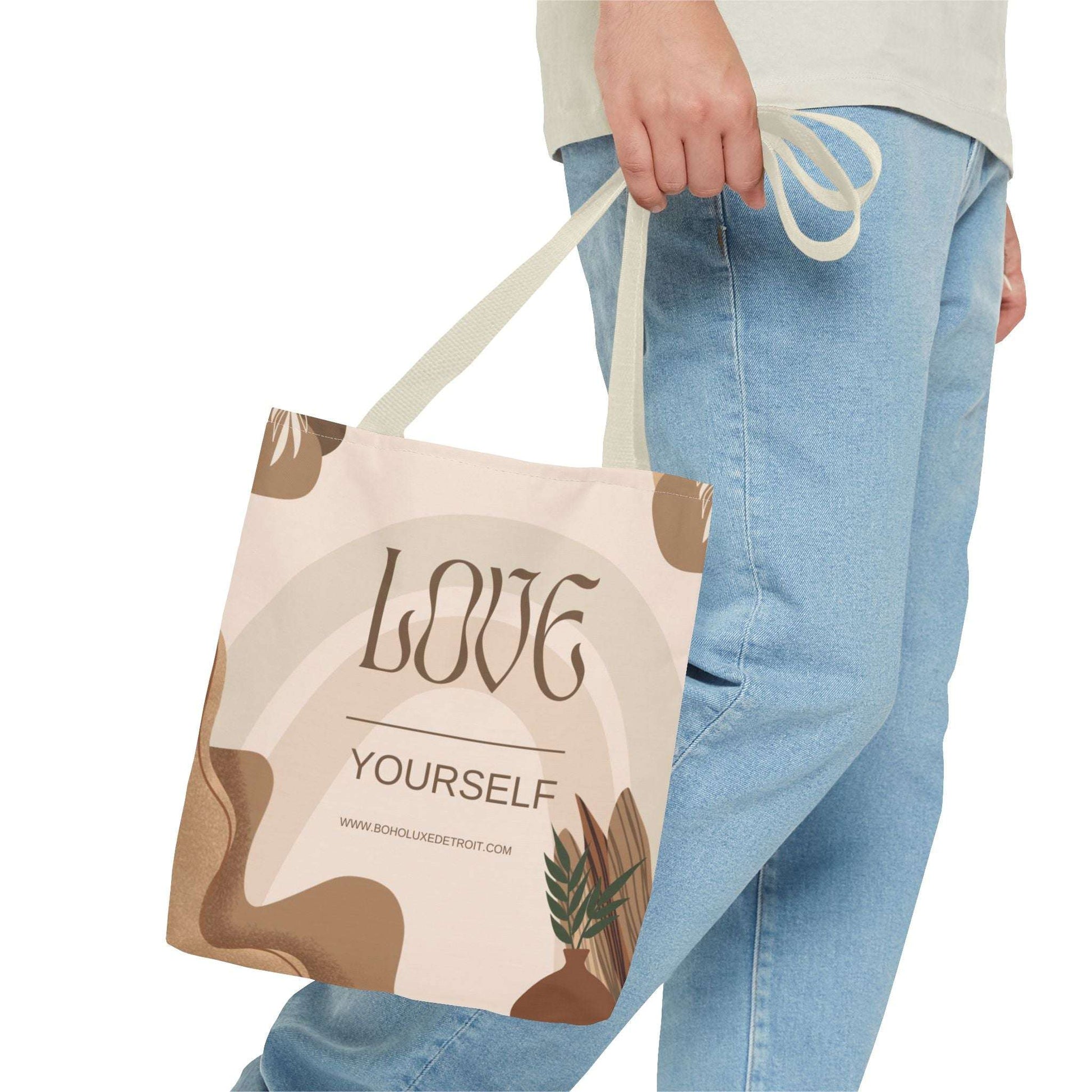 Love Yourself Eco-Friendly Tote Bag - Stylish and Inspirational Carryall