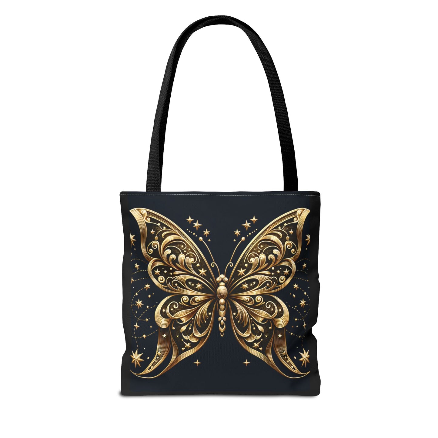 Elegant Golden Butterfly Tote Bag - Perfect for Nature Lovers and Everyday Use