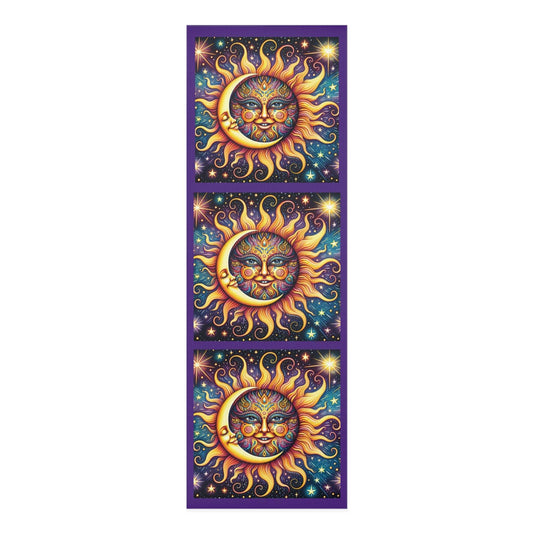 Vibrant Sun Design Foam Yoga Mat - Perfect for Eco-Friendly Yoga Enthusiasts