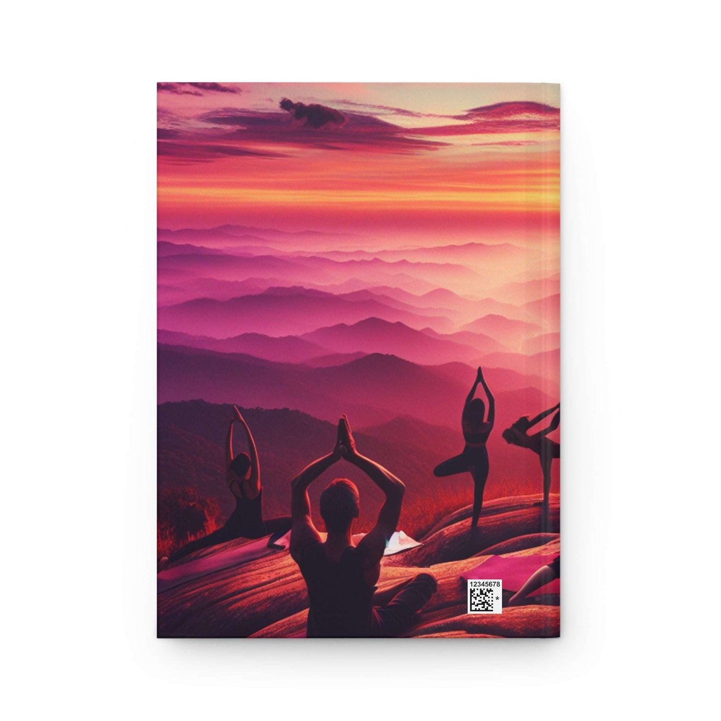 Serene Yoga Hardcover Journal - Inspirational Sunset Design for Mindfulness and Reflection