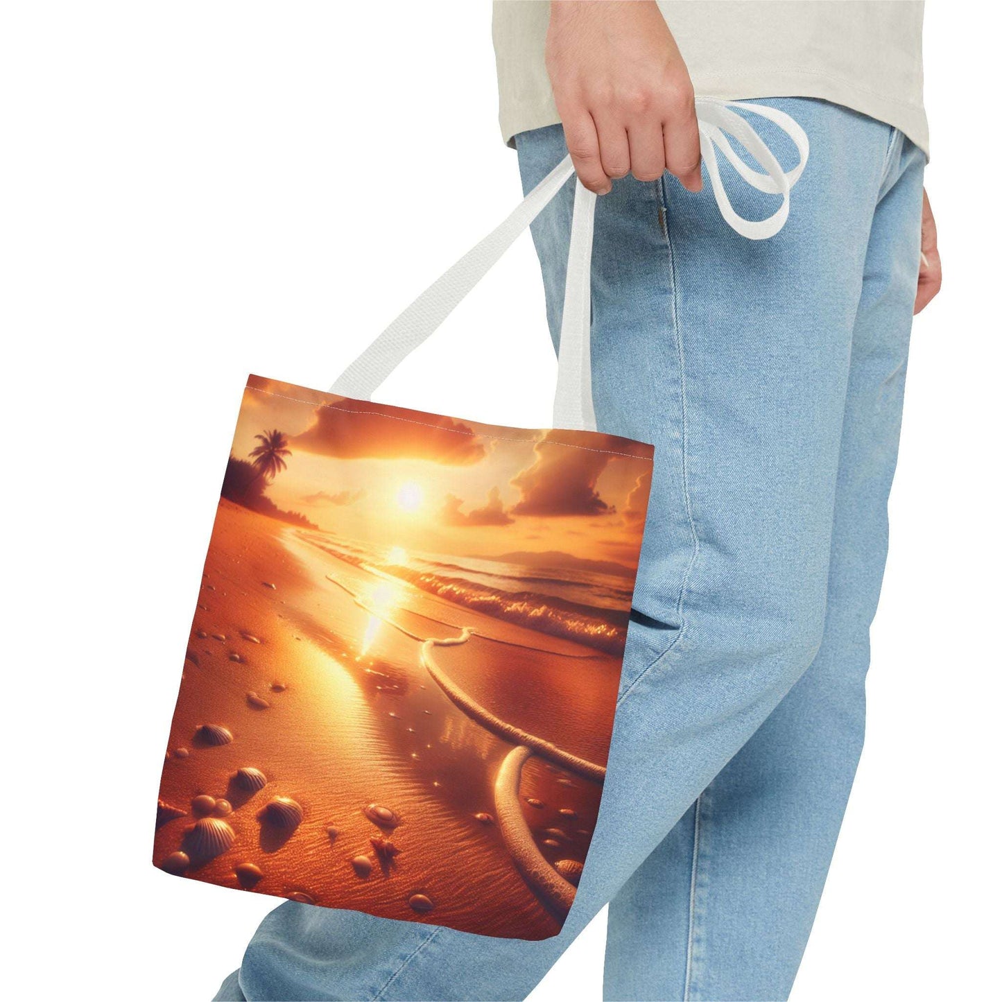 Sunset Beach Tote Bag - Perfect for Vacation and Everyday Use