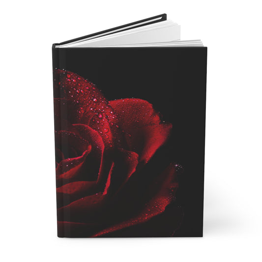 Elegant Red Rose Hardcover Journal – Perfect for Notes and Memories