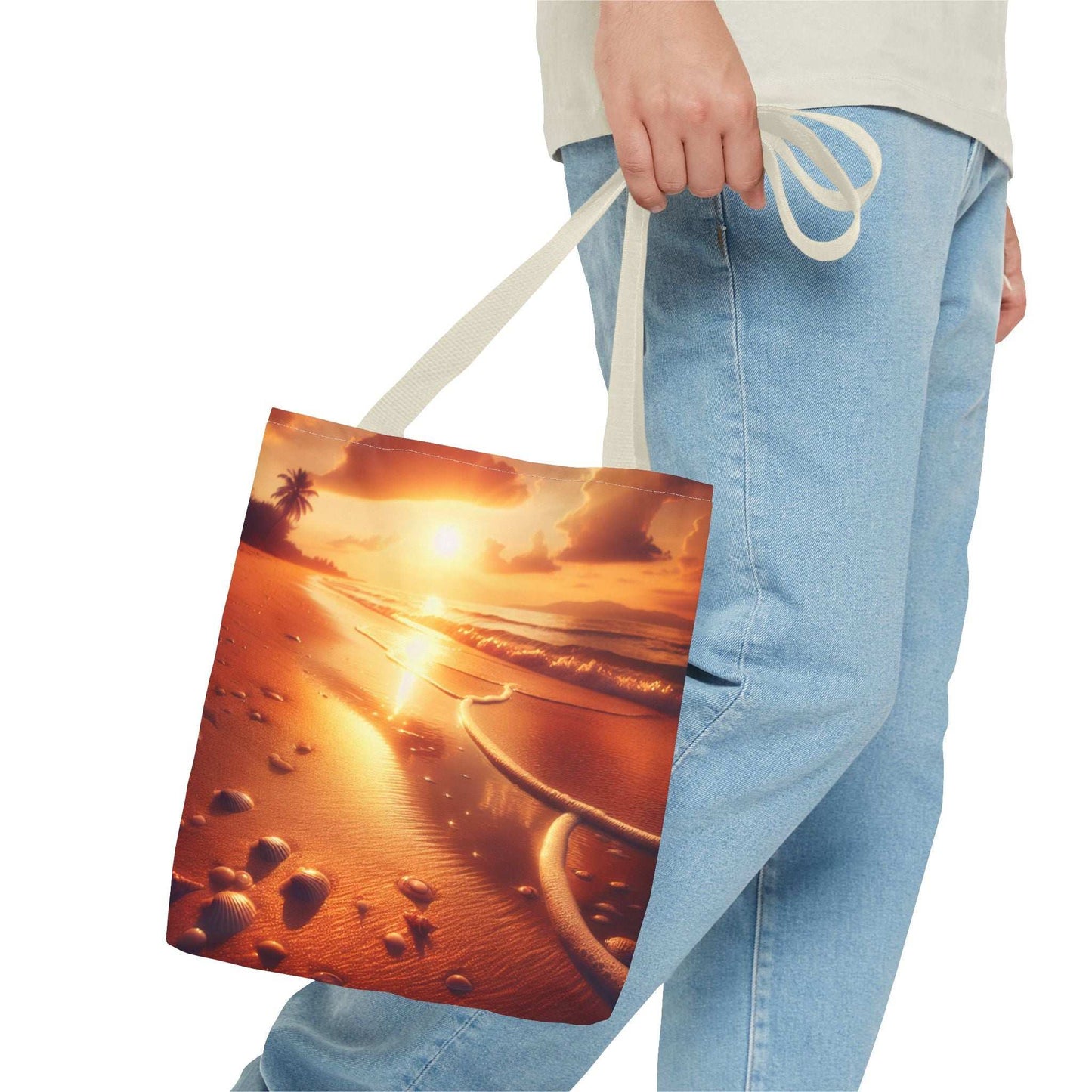 Sunset Beach Tote Bag - Perfect for Vacation and Everyday Use