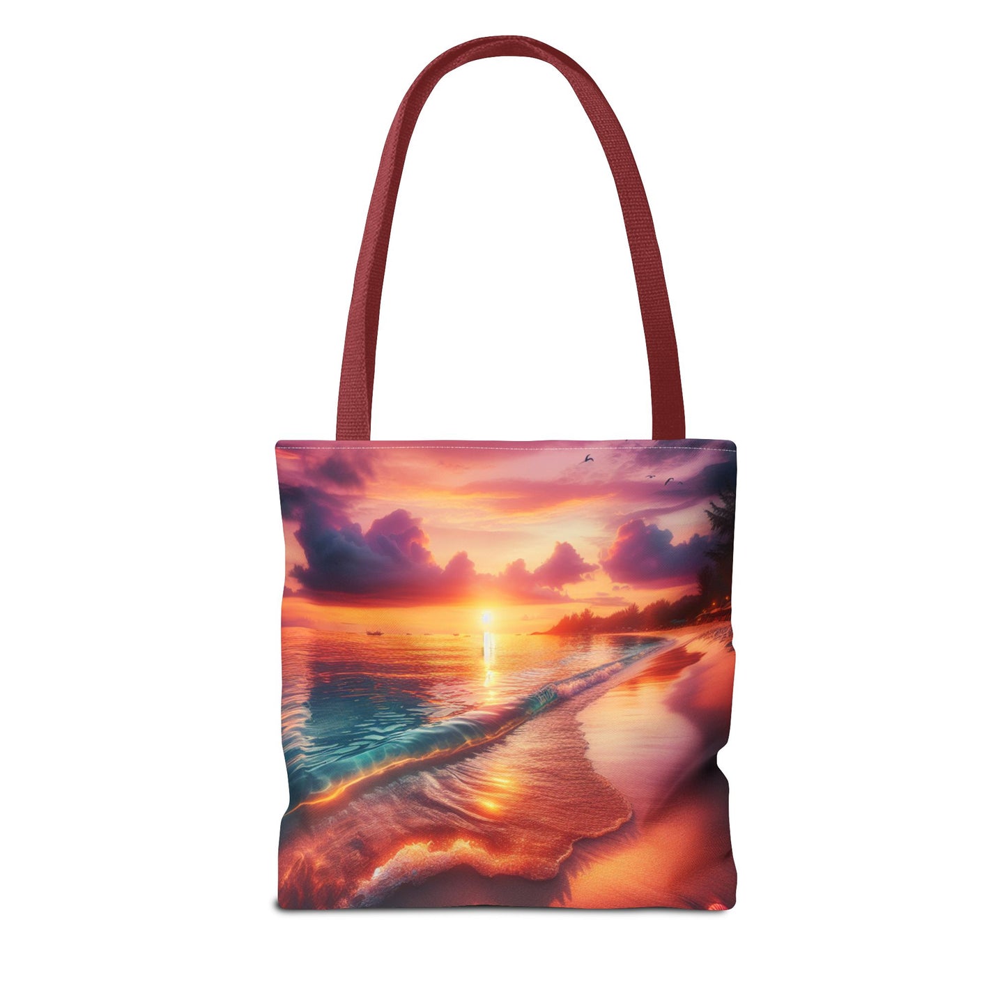 Sunset Beach Tote Bag - Perfect for Summer Outings and Travel