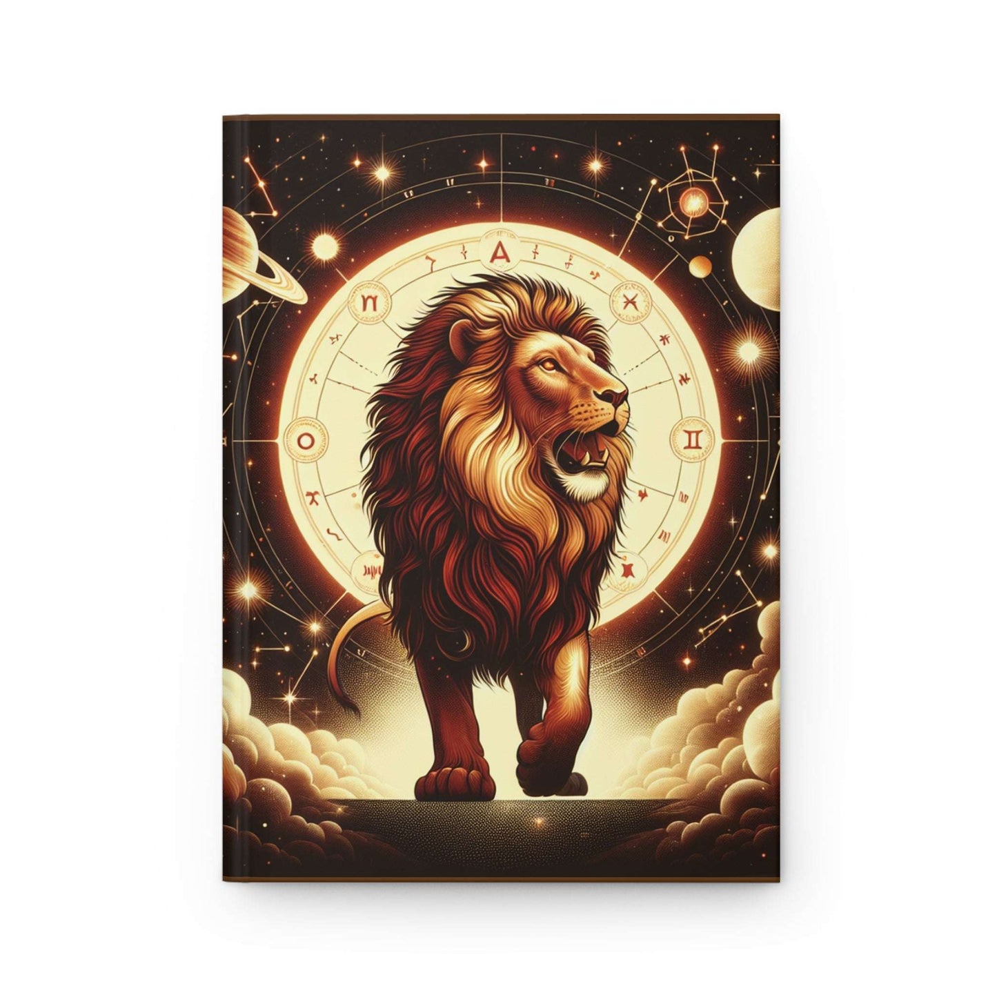 Astrology Lion Hardcover Journal - Celestial Zodiac Notebook for Dreamers