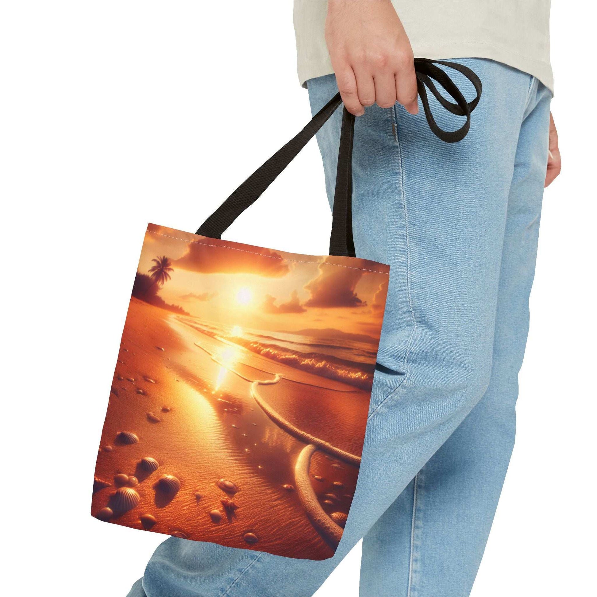 Sunset Beach Tote Bag - Perfect for Vacation and Everyday Use