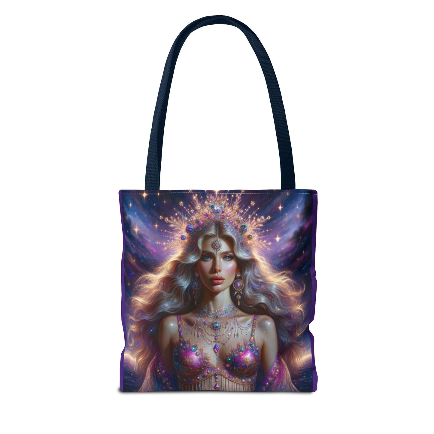 Bohemian Goddess Tote Bag - Colorful Magical Art Design