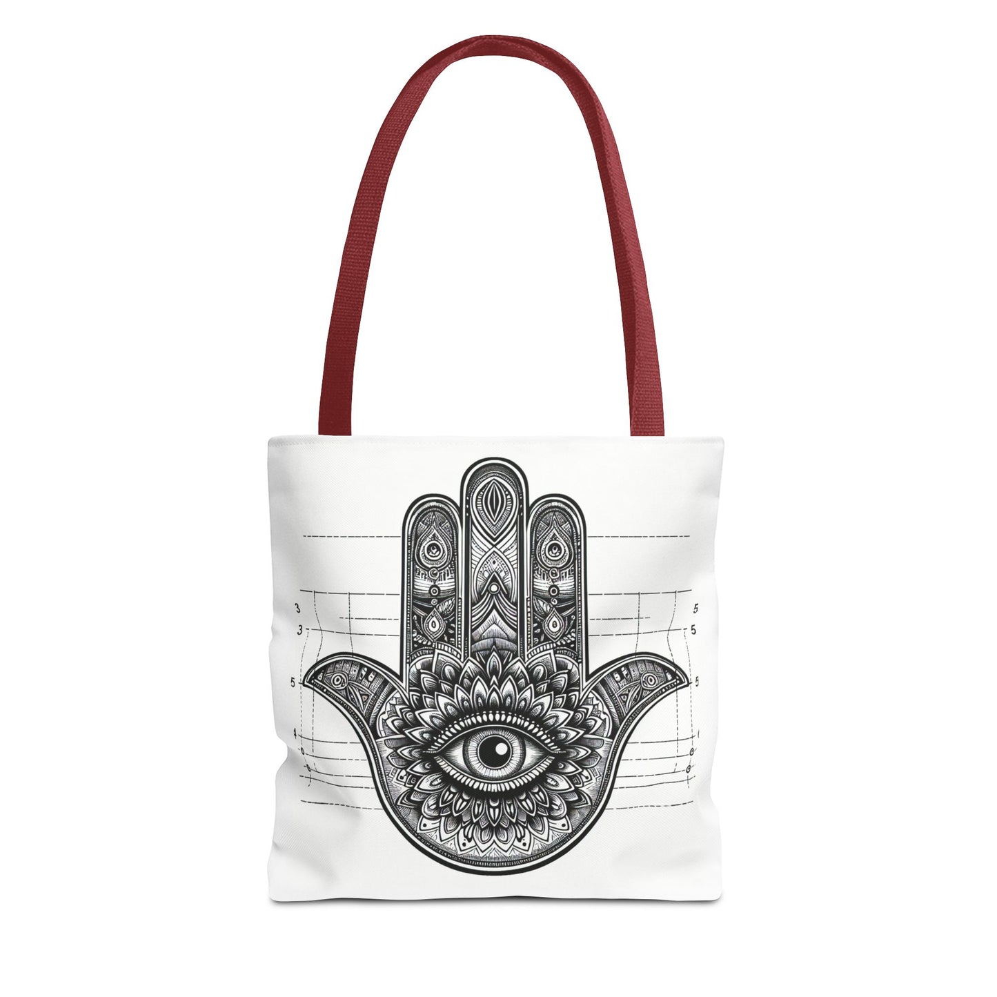 Mystical Boho Hand Tote Bag - Eye Design for Spiritual Travelers