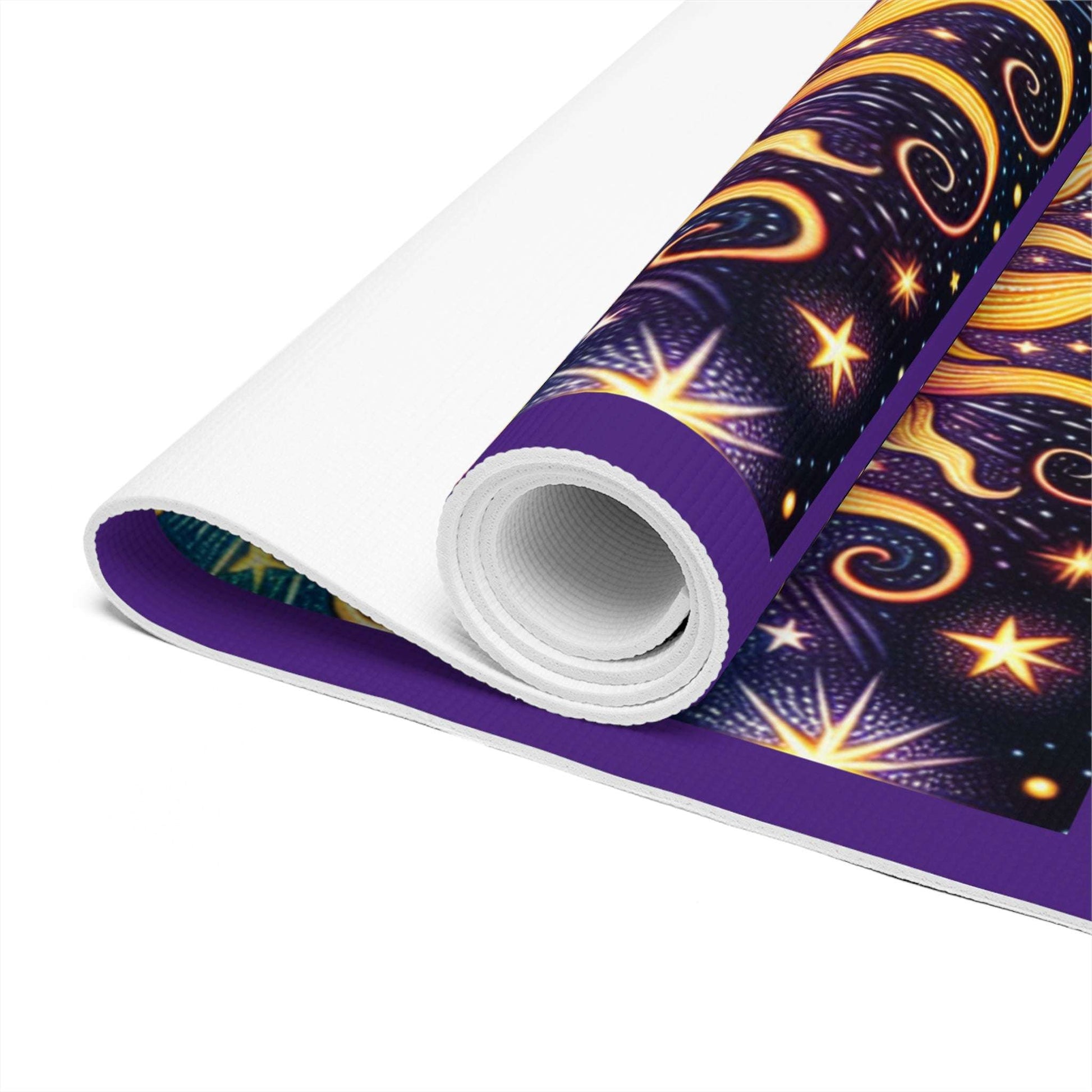 Vibrant Sun Design Foam Yoga Mat - Perfect for Eco-Friendly Yoga Enthusiasts