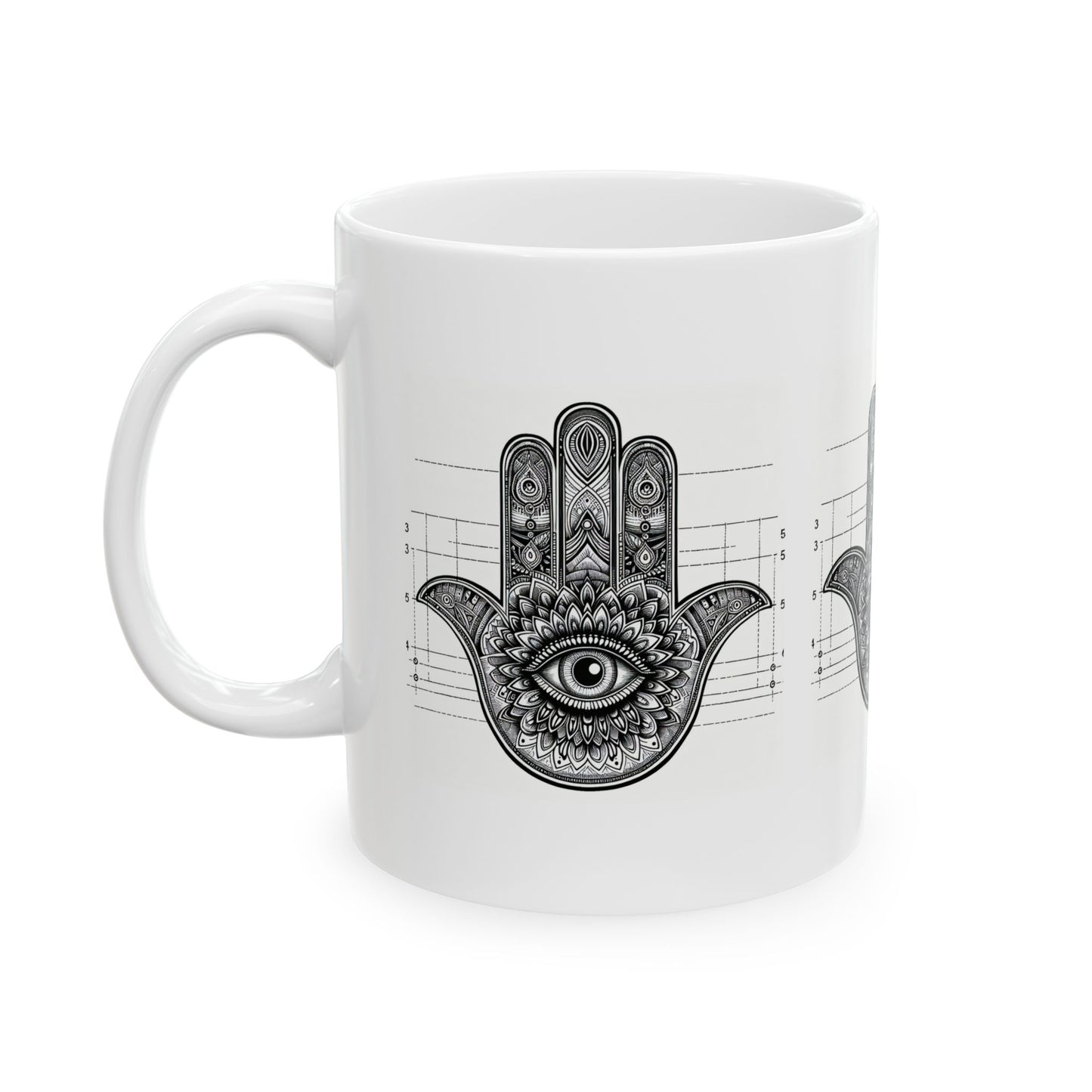 Hamsa Mug, (11oz, )