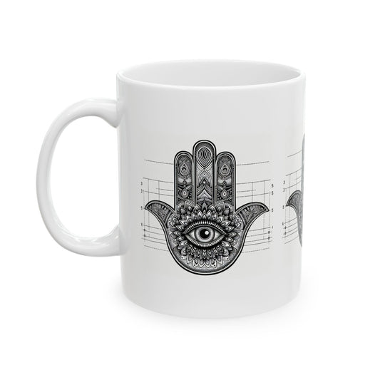 Hamsa Mug, (11oz, 15oz)