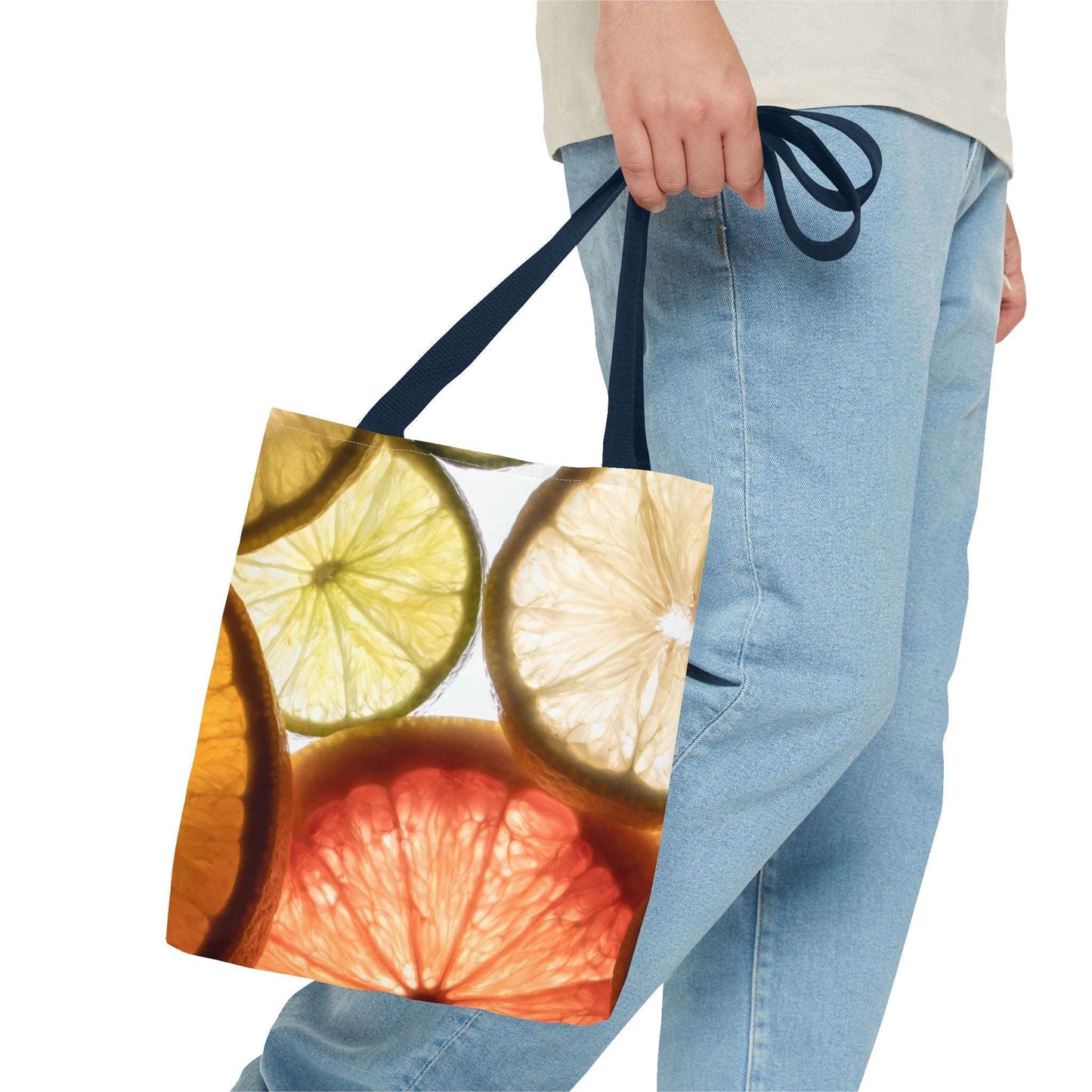 Colorful Citrus Fruits Tote Bag - Eco-Friendly Shopping Tote for Fruit Lovers