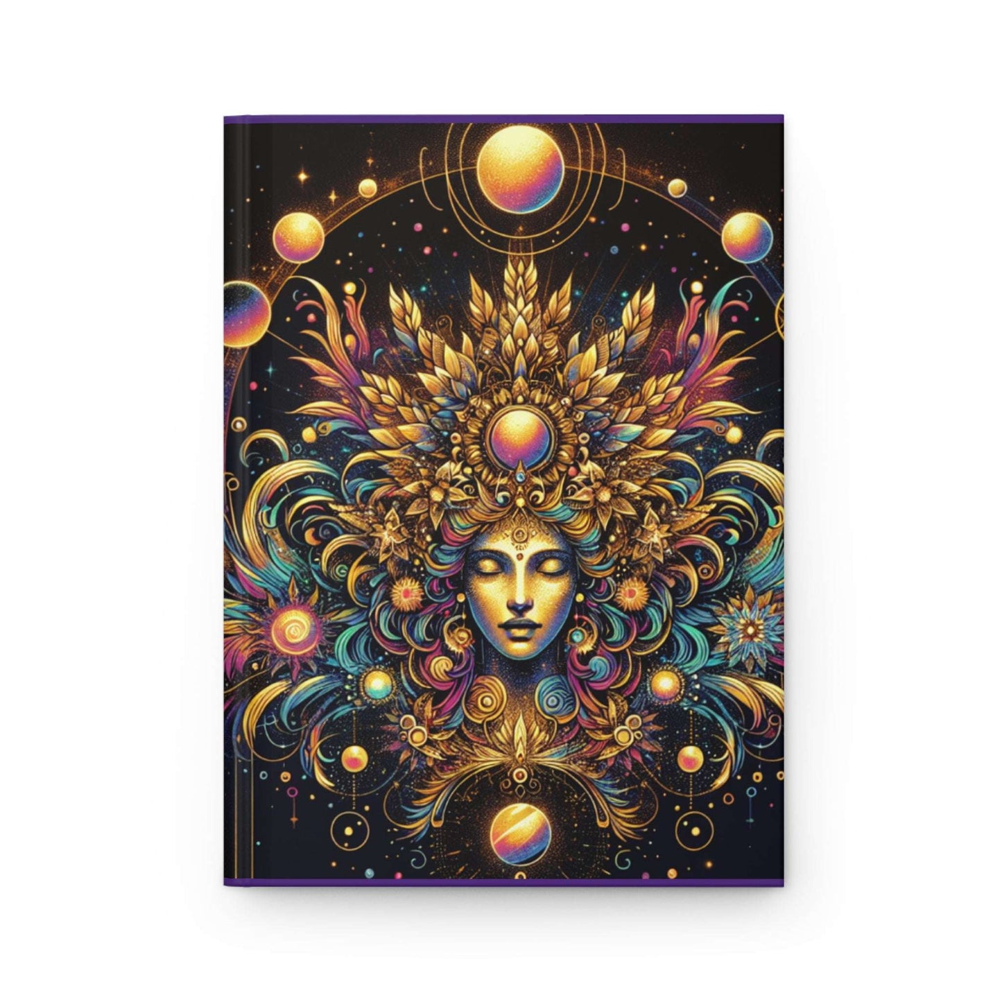 Cosmic Goddess Hardcover Journal - Inspirational Writing Notebook for Creative Minds