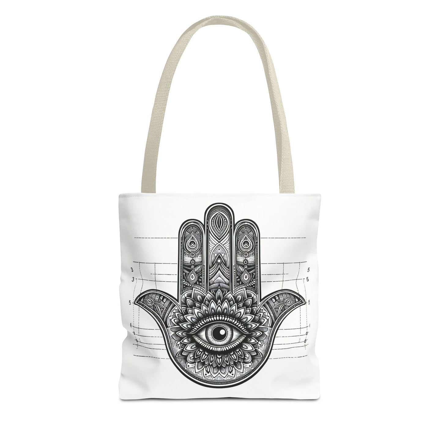 Mystical Boho Hand Tote Bag - Eye Design for Spiritual Travelers