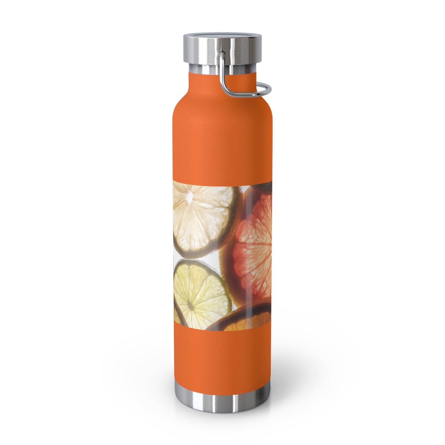 Citrus Slice Copper Insulated Water Bottle - 22oz