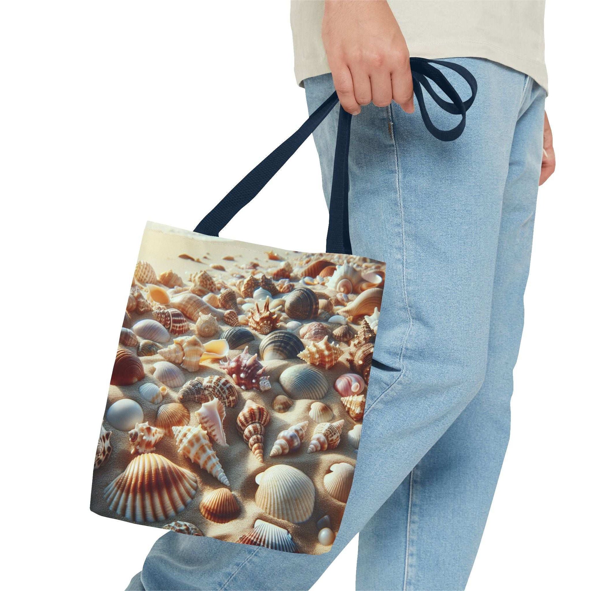 Beach Shells Tote Bag – Ocean-Inspired Canvas Bag for Summer Adventures