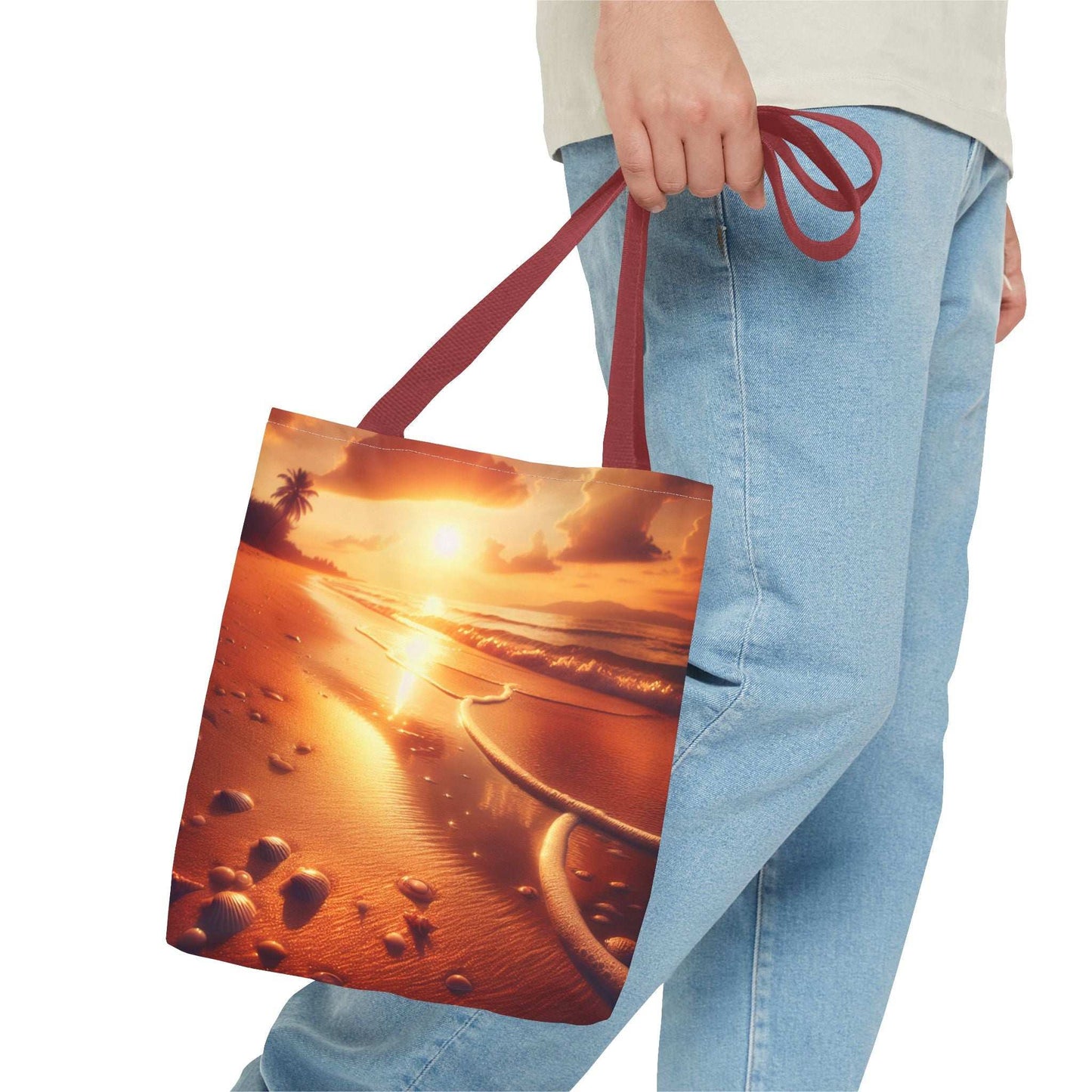 Sunset Beach Tote Bag - Perfect for Vacation and Everyday Use