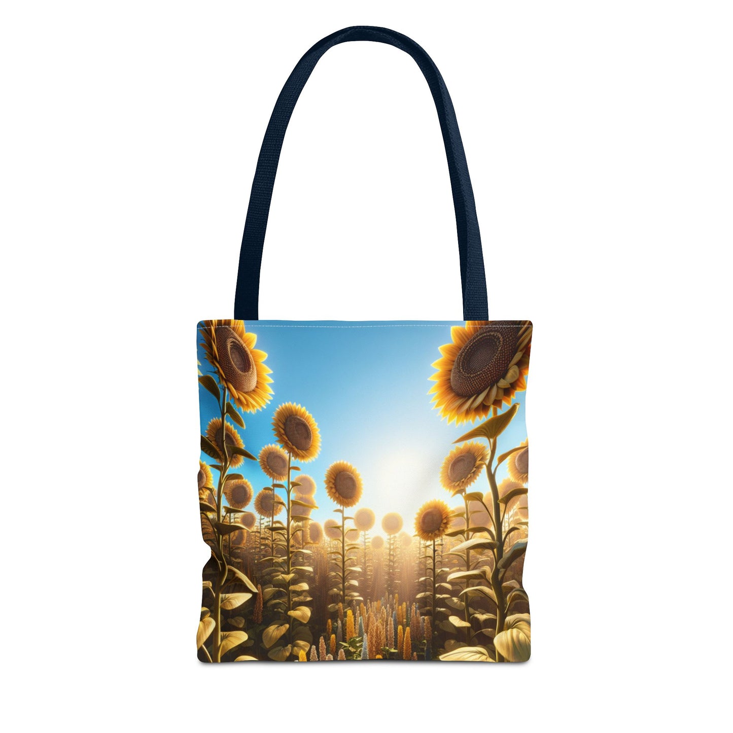 Sunflower Fields Tote Bag - Stylish & Eco-Friendly Transportation for Nature Lovers