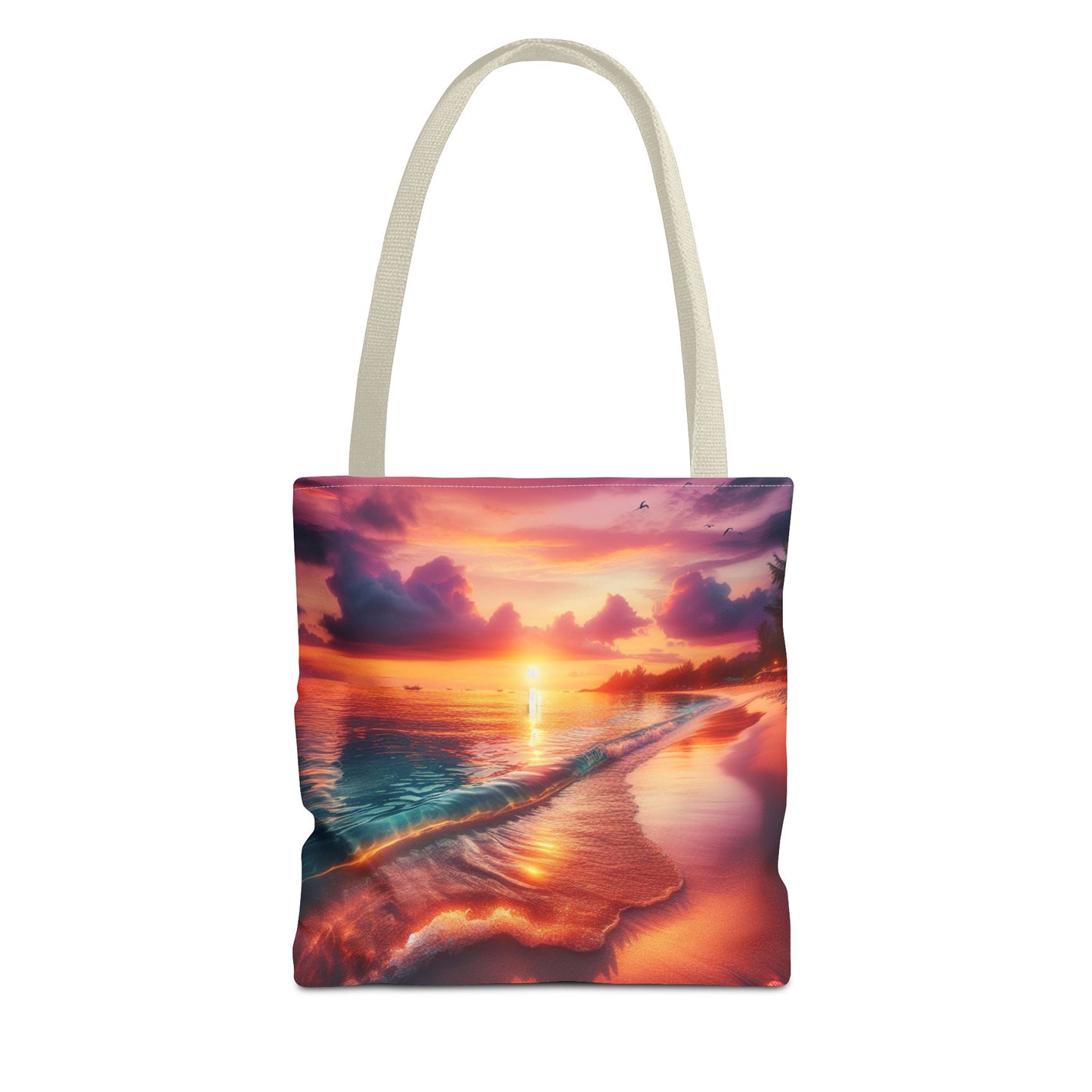 Sunset Beach Tote Bag - Perfect for Summer Outings and Travel