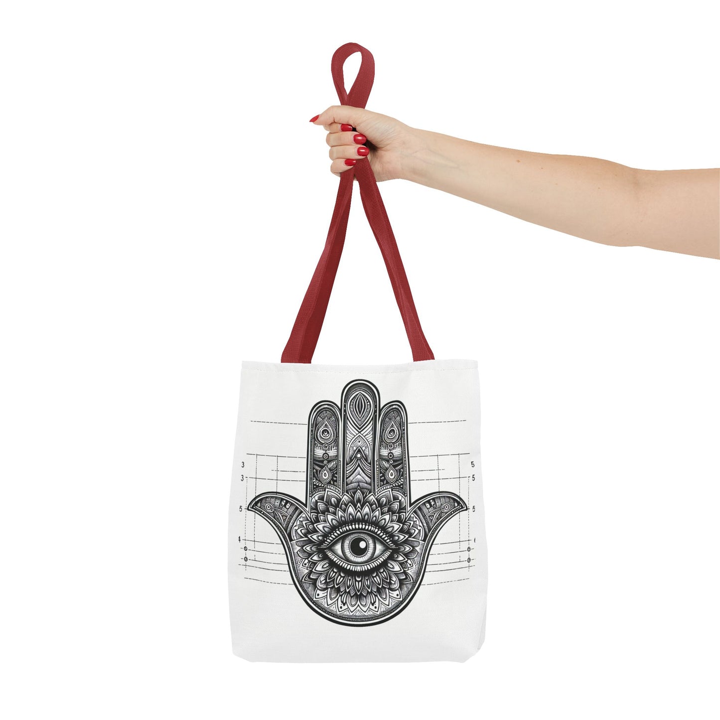 Mystical Boho Hand Tote Bag - Eye Design for Spiritual Travelers