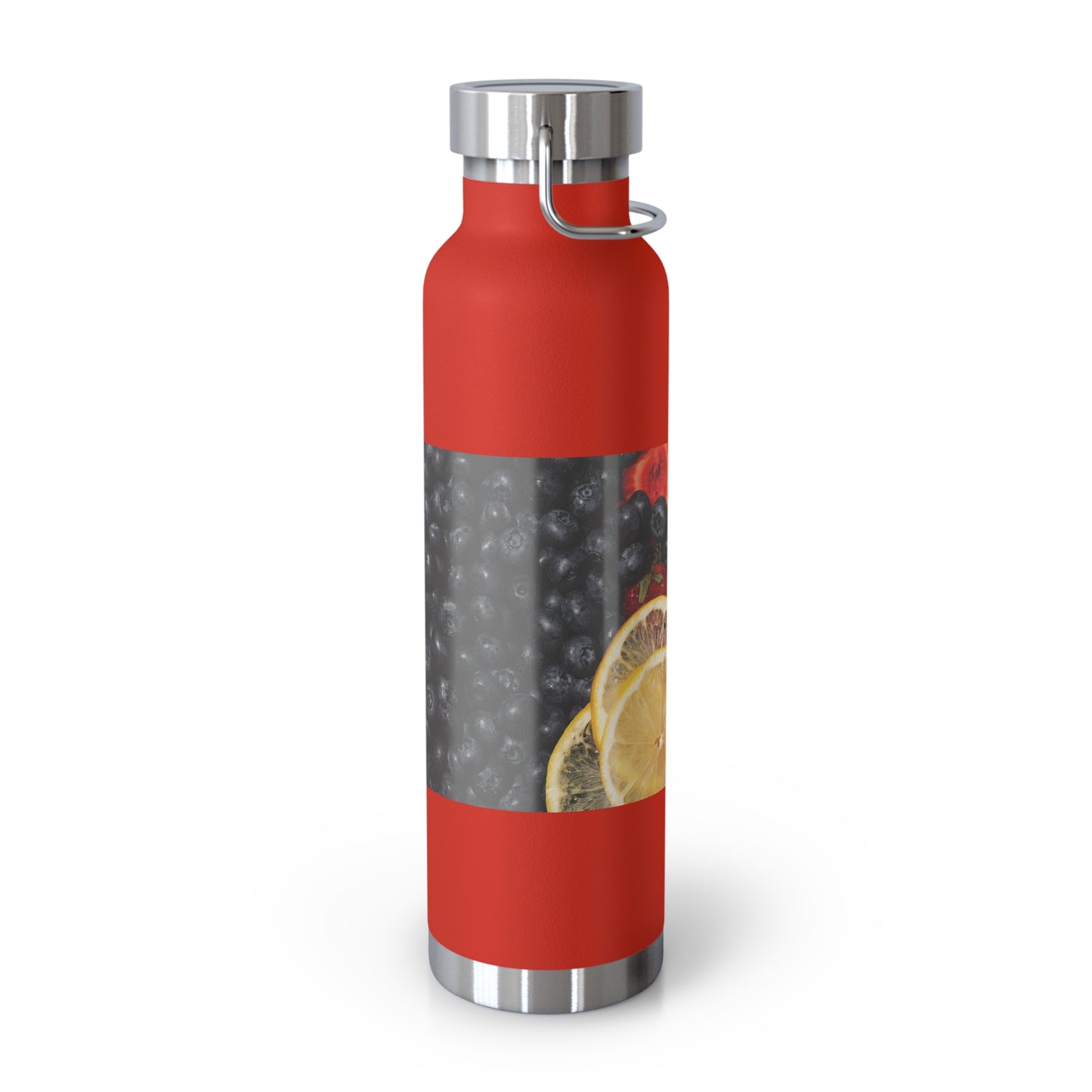 Fruit-Infused Copper Water Bottle - 22oz Insulated Hydration Companion