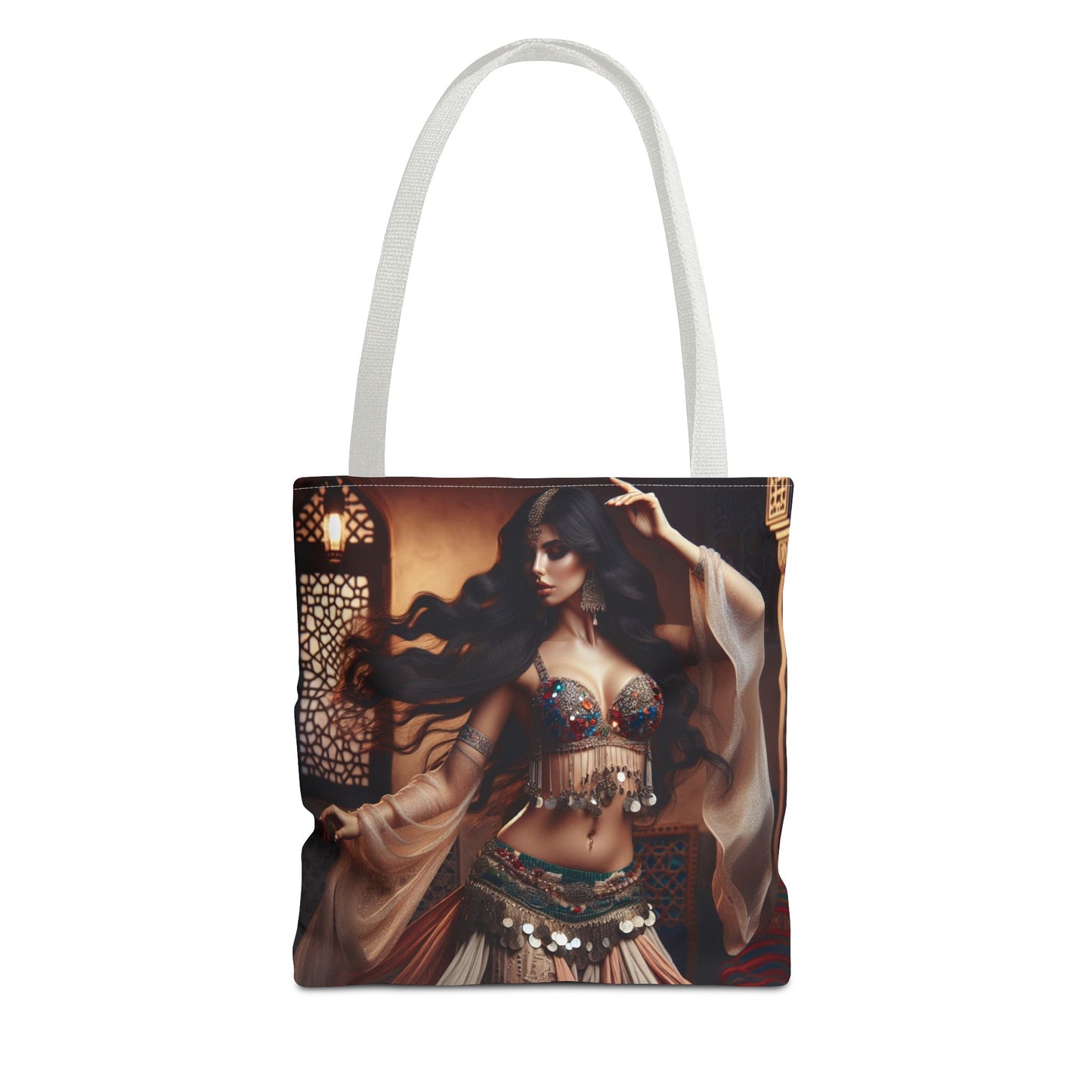 Bohemian Belly Dance Tote Bag - Stylish and Artistic Carryall for Festival Lovers