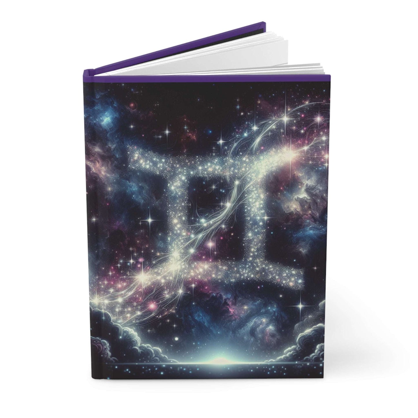 Celestial Gemini Hardcover Journal - Astral Theme for Astrology Lovers