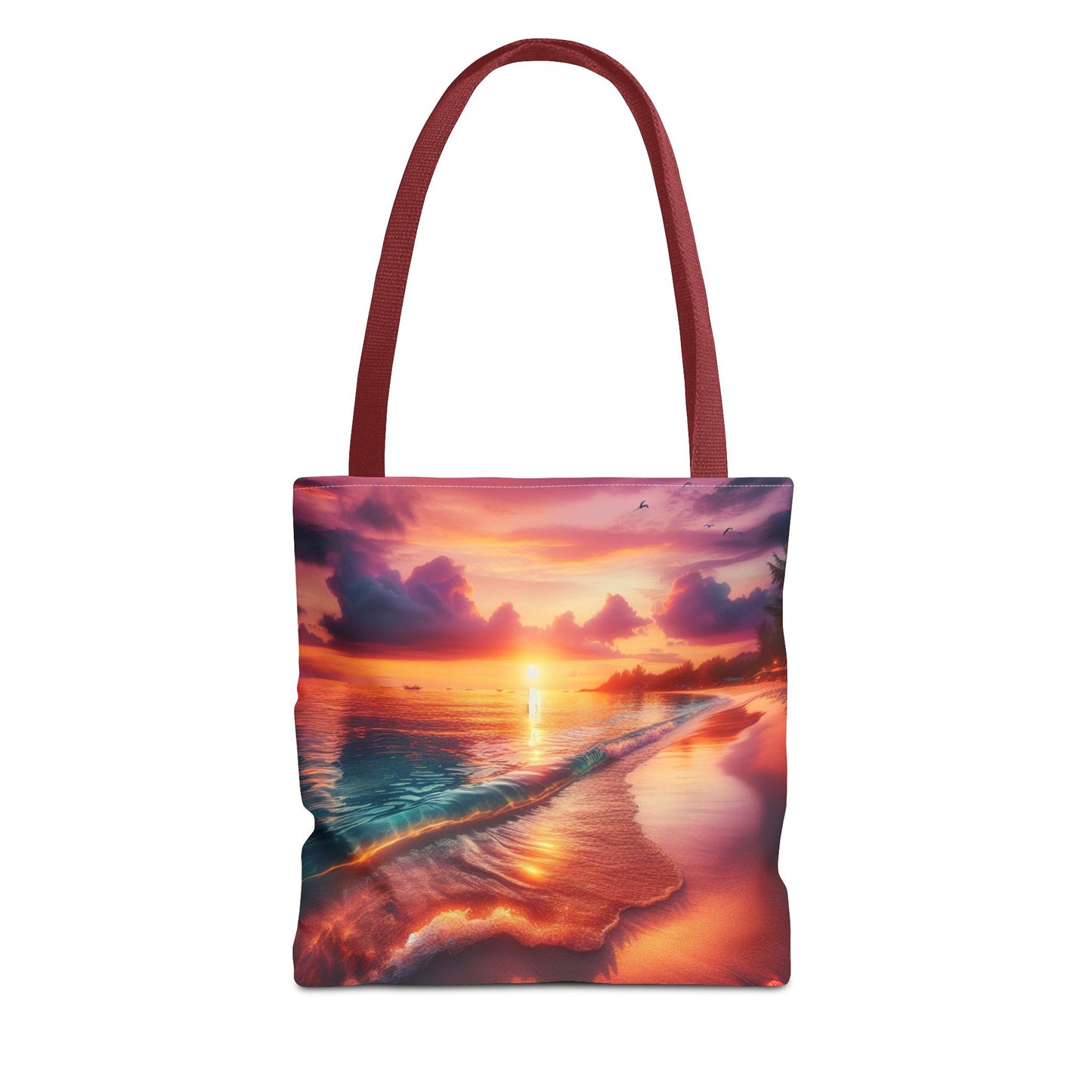 Sunset Beach Tote Bag - Perfect for Summer Outings and Travel