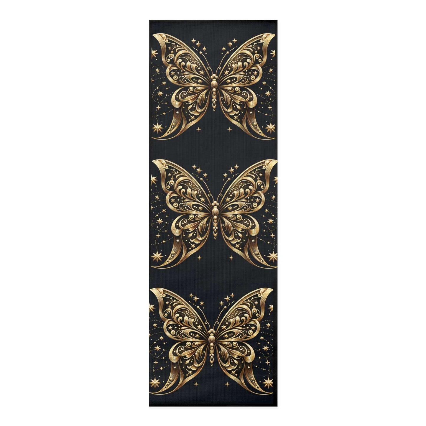 Elegant Butterfly Foam Yoga Mat - Stylish Non-Slip Exercise Mat for Zen Meditation & Fitness