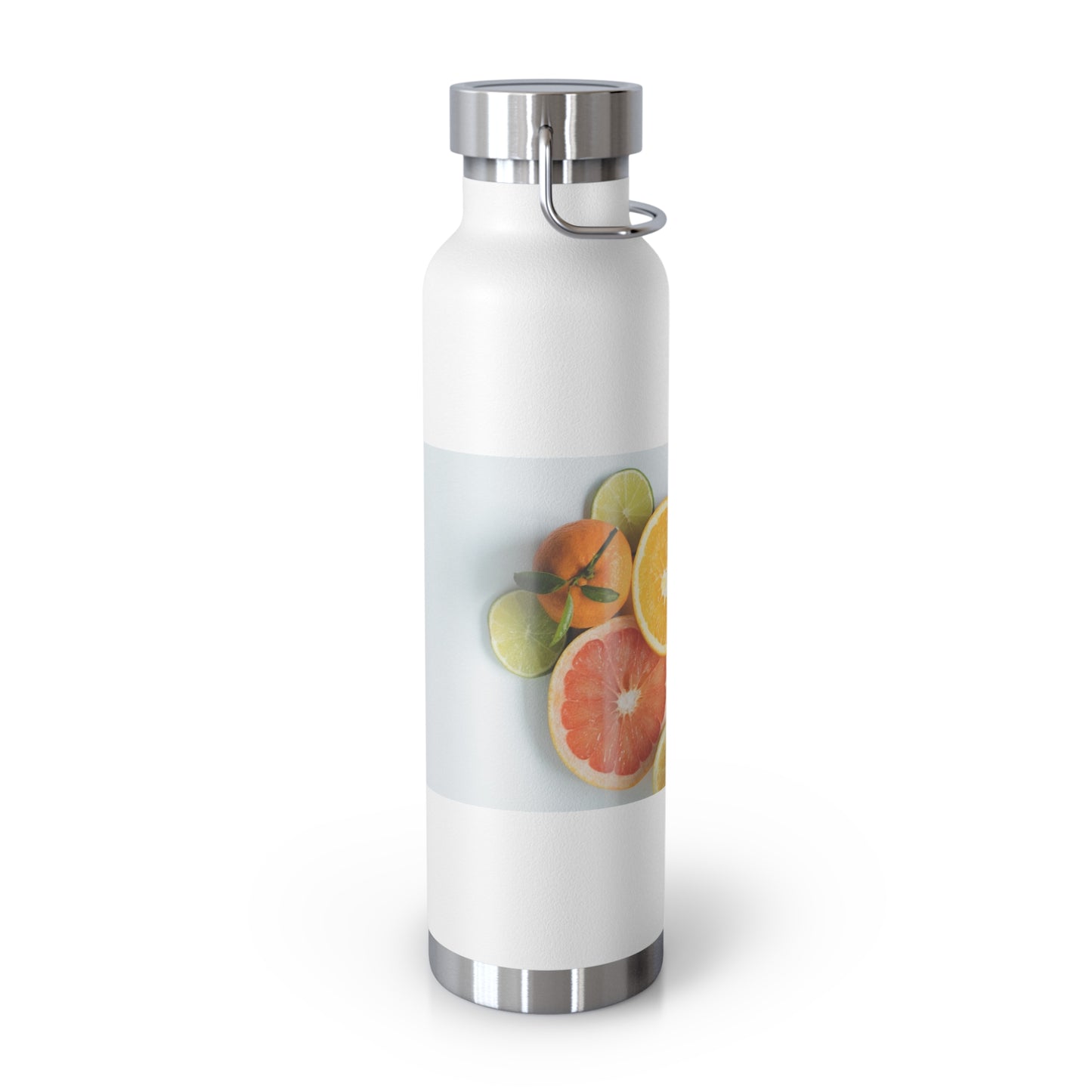 Citrus Splash Insulated Water Bottle - 22oz Copper Vacuum Flask