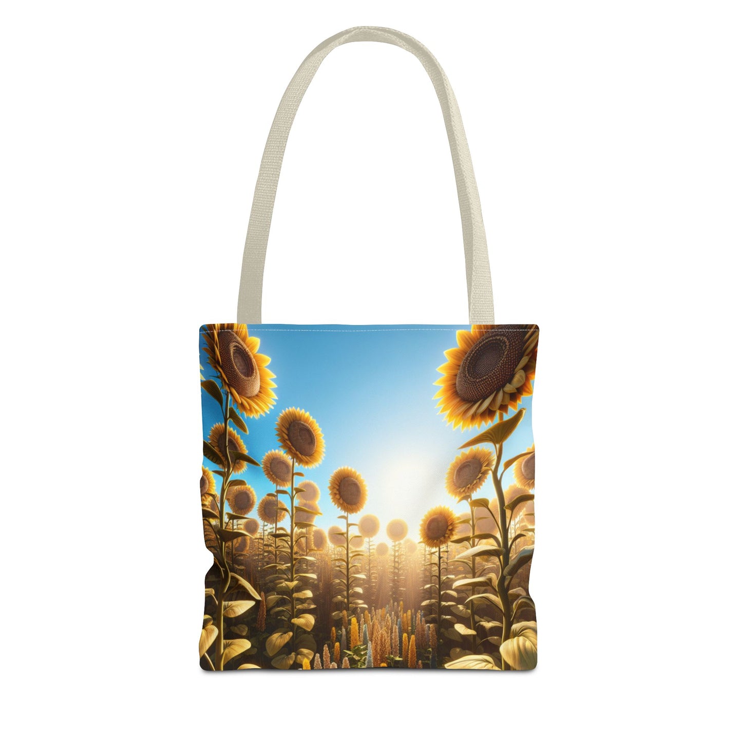 Sunflower Fields Tote Bag - Stylish & Eco-Friendly Transportation for Nature Lovers