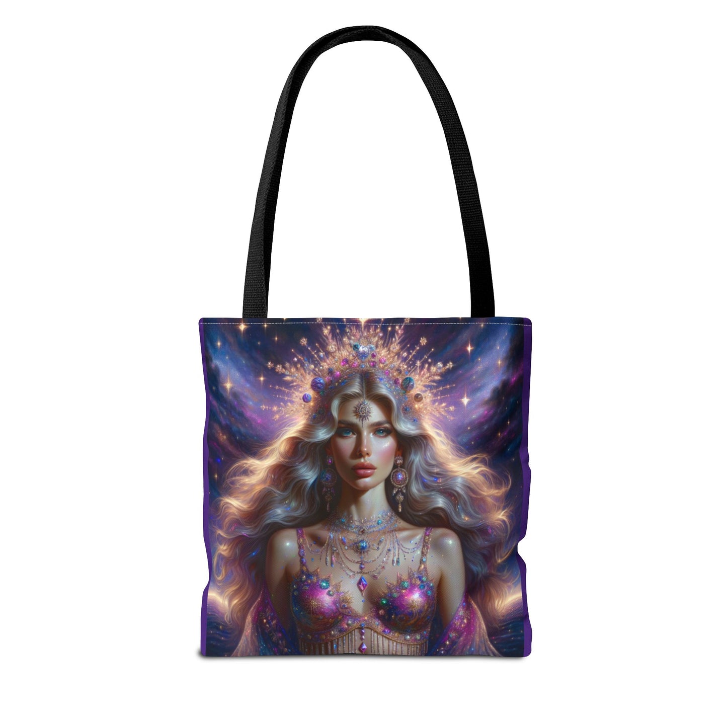 Bohemian Goddess Tote Bag - Colorful Magical Art Design