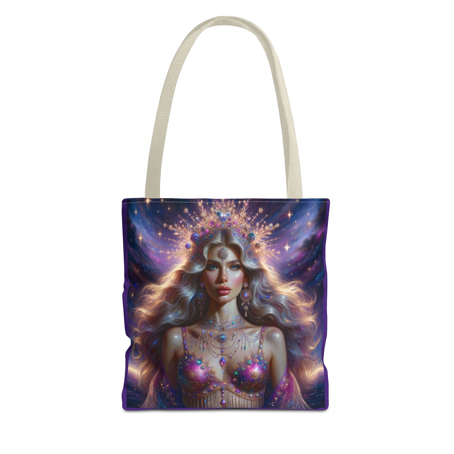 Bohemian Goddess Tote Bag - Colorful Magical Art Design