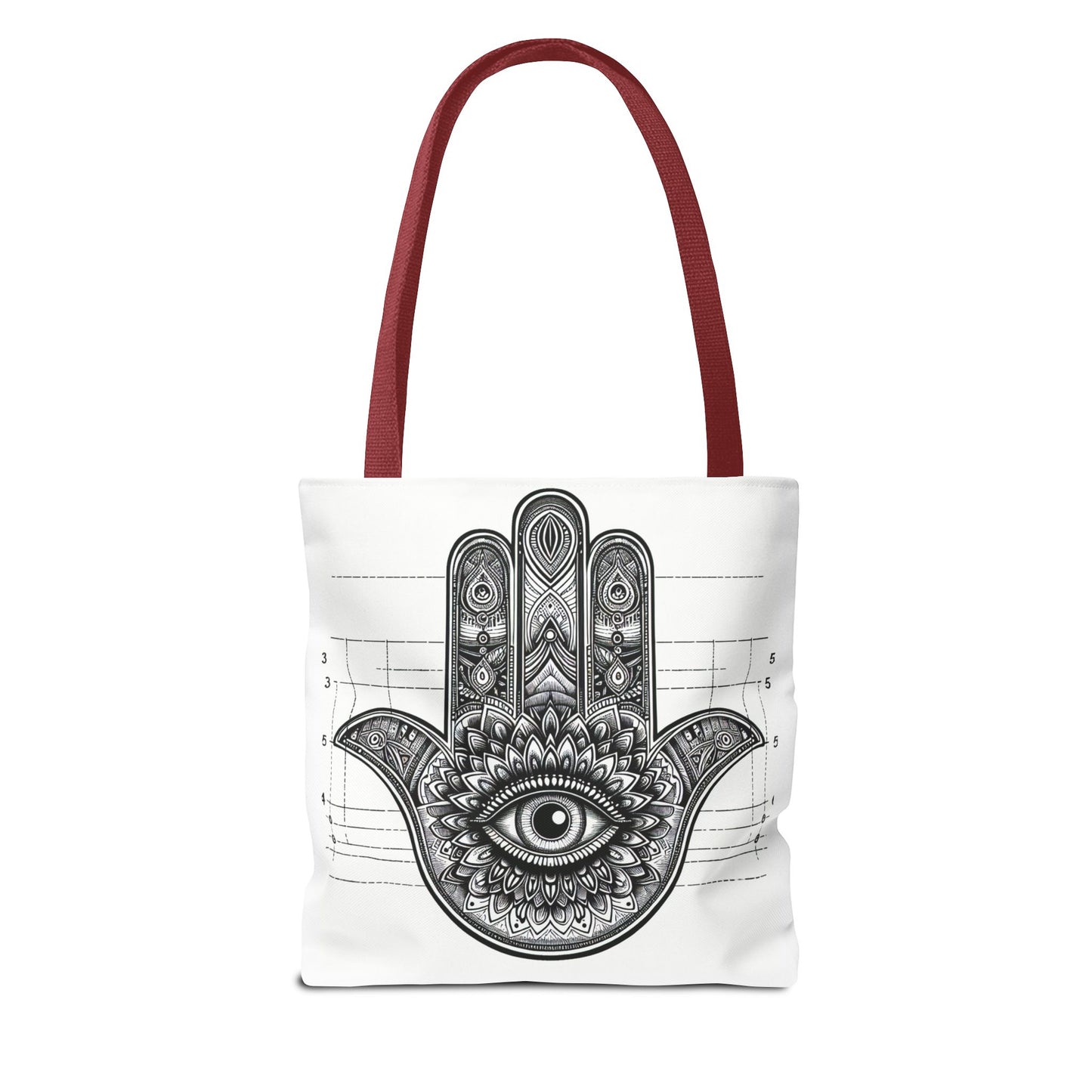 Mystical Boho Hand Tote Bag - Eye Design for Spiritual Travelers