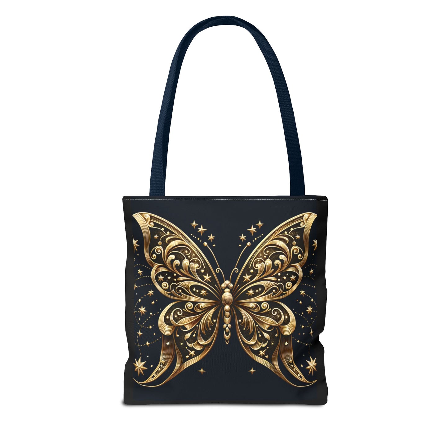 Elegant Golden Butterfly Tote Bag - Perfect for Nature Lovers and Everyday Use