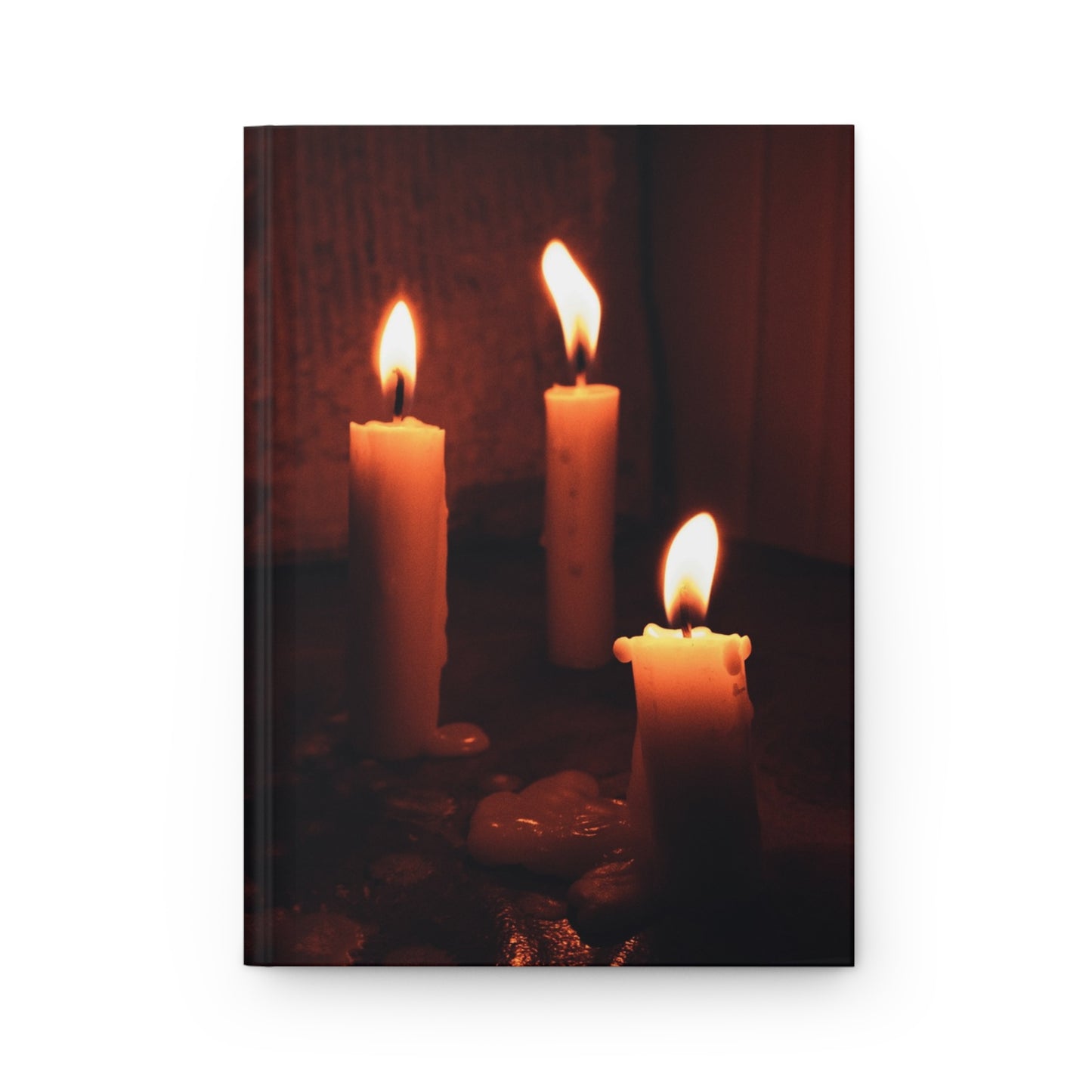 Serene Candles Hardcover Journal - Matte Finish for Introspection and Wellness