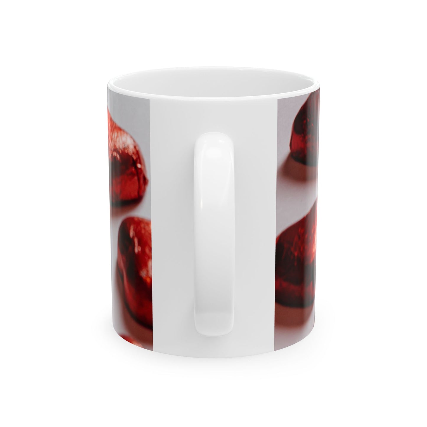 Glistening Hearts Ceramic Mug - Perfect for Valentine's Day & Cozy Moments