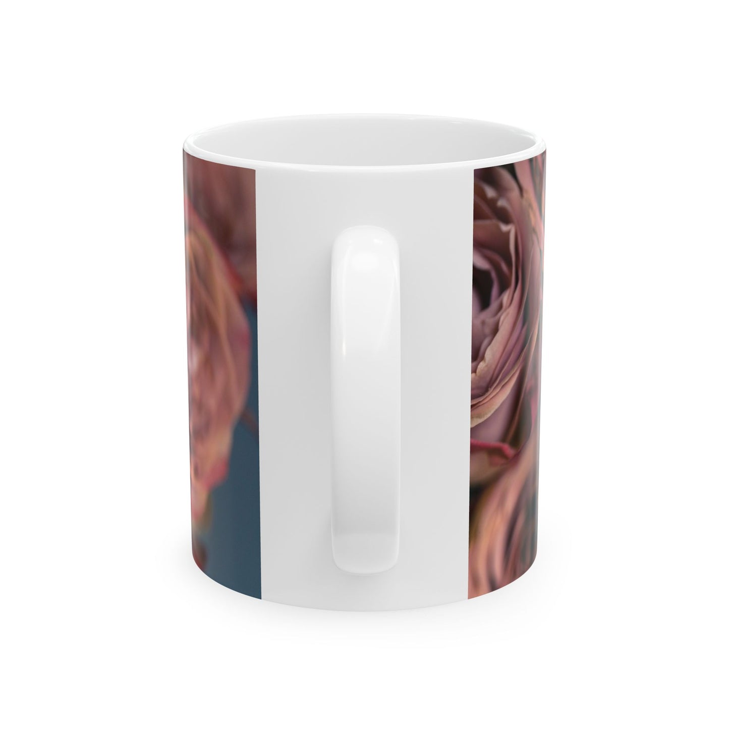 Elegant Pink Rose Design Ceramic Mug - Perfect for Floral Lovers and Special Occasions