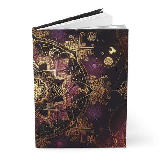 Mystical Gold Mandala Hardcover Journal | Perfect for Dreamers & Creatives