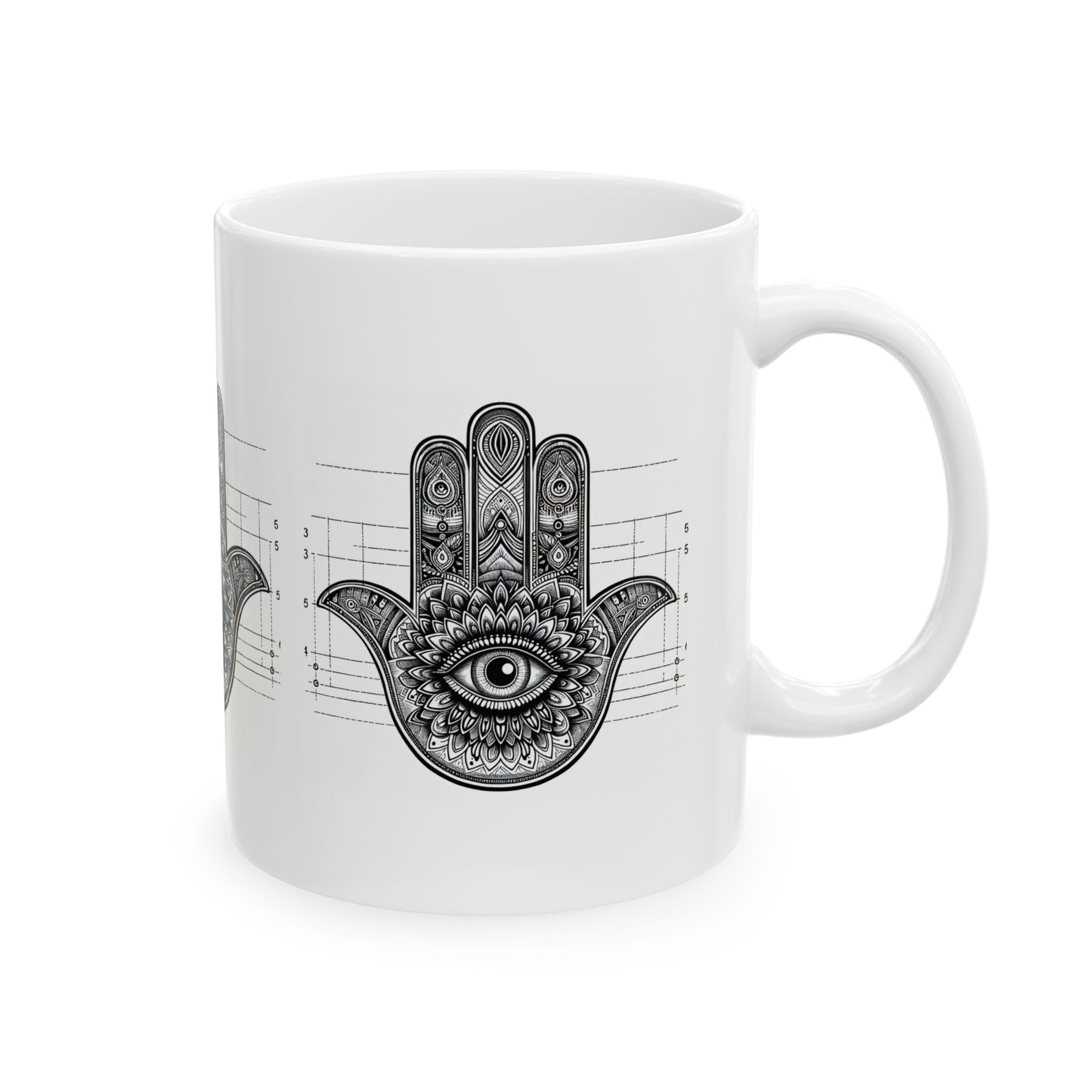 Hamsa Mug, (11oz, )