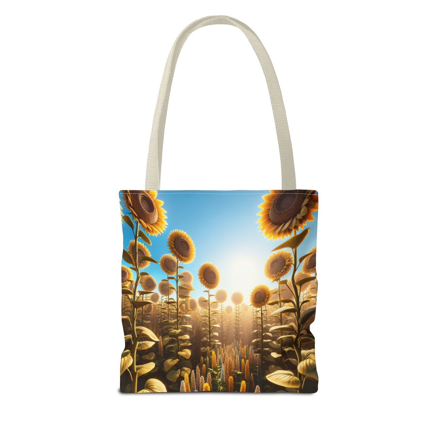 Sunflower Fields Tote Bag - Stylish & Eco-Friendly Transportation for Nature Lovers