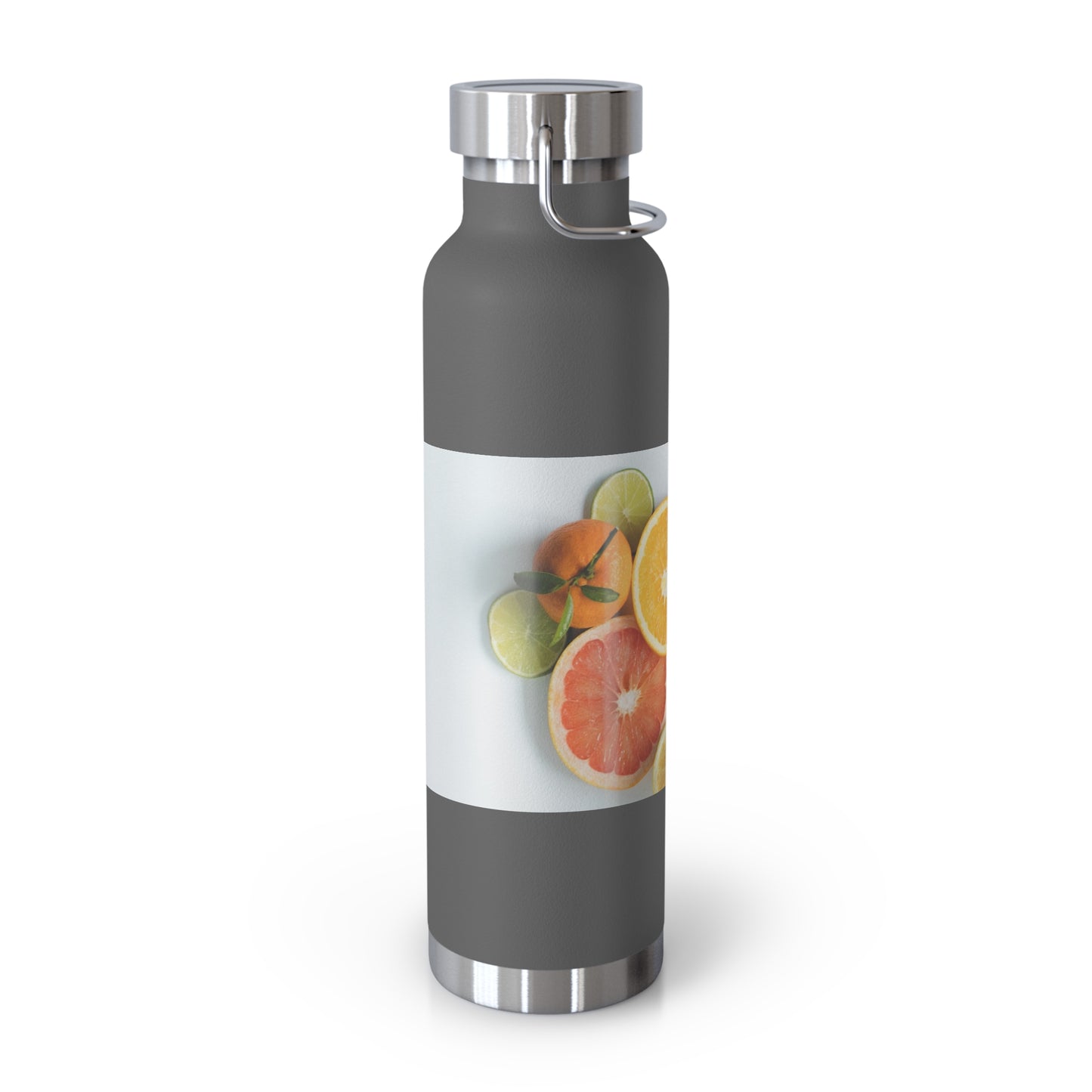 Citrus Splash Insulated Water Bottle - 22oz Copper Vacuum Flask