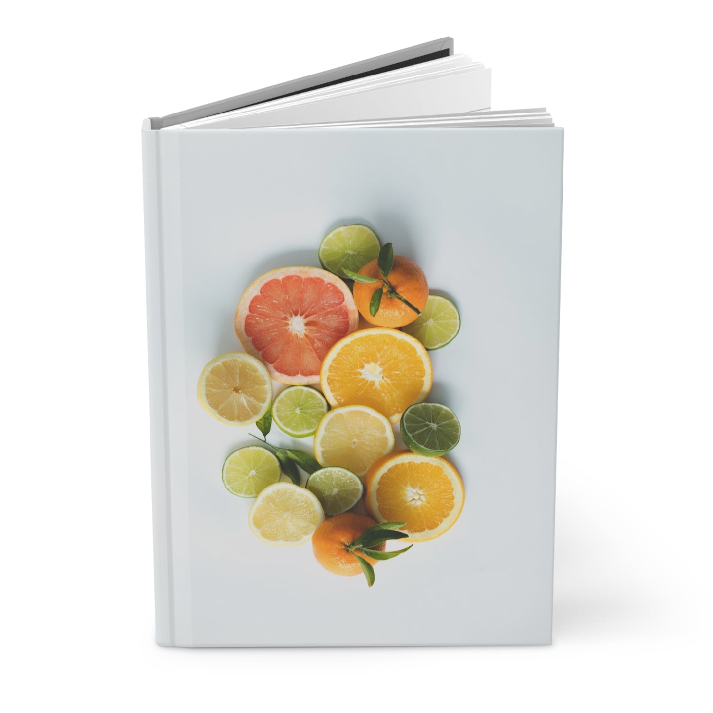 Citrus Vibes Hardcover Journal - Matte Finish for Fresh Ideas