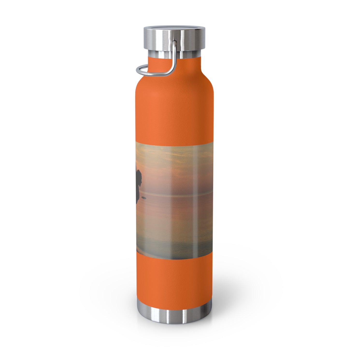 Yoga-Inspired Copper Insulated Water Bottle - 22oz - Eco-Friendly Travel Companion