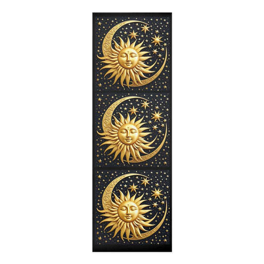 Celestial Sun & Moon Foam Yoga Mat - Inspirational Fitness Gear for Mindful Practice