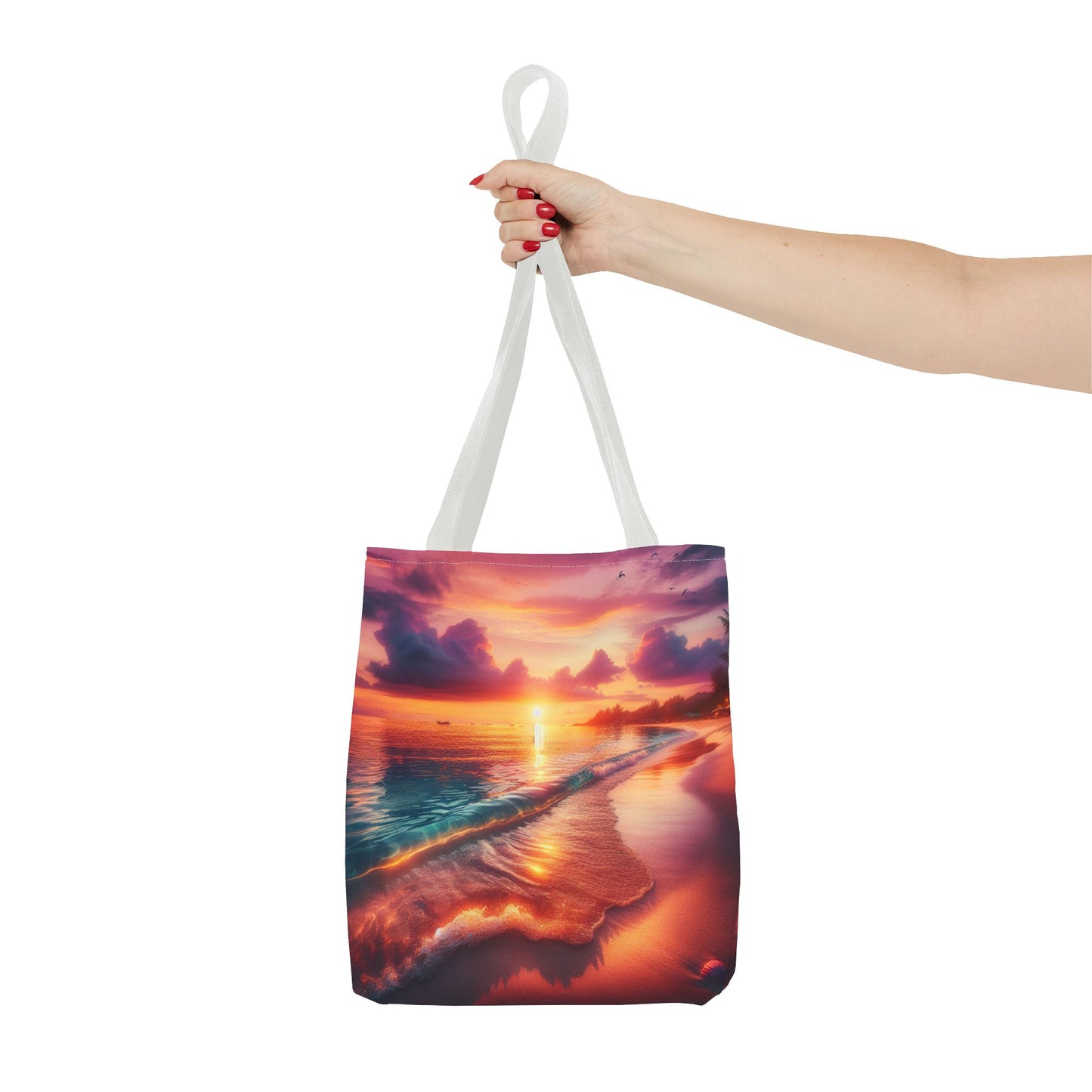 Sunset Beach Tote Bag - Perfect for Summer Outings and Travel