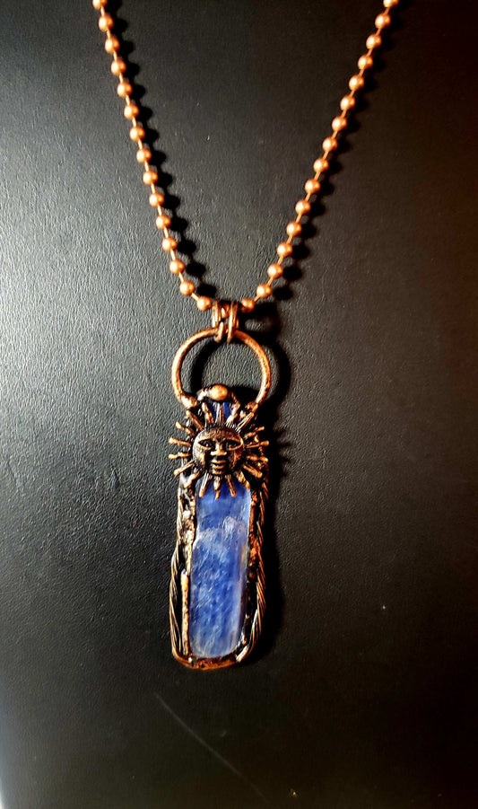 Kyanite Antique Copper Necklace