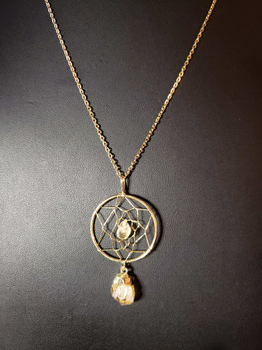 Citrine Dreamcatcher Necklace