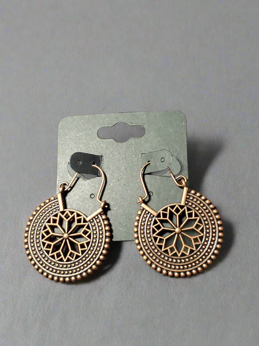 Antique Copper  Earrings